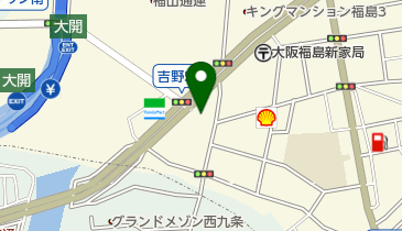 ネッツトヨタ中央大阪株式会社福島店の地図画像