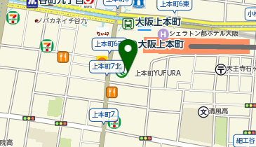 白洋舍上本町YUFURAサービス店の地図画像