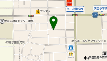 矢田冨田町墓地管理組合の地図画像