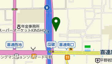 大阪理容の地図画像