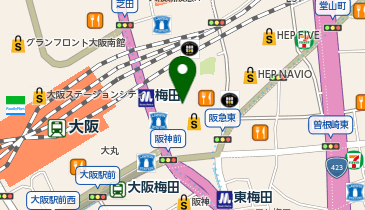 NHK文化センター梅田教室の地図画像