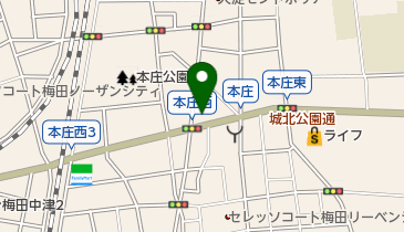 城北公園通り動物病院の地図画像