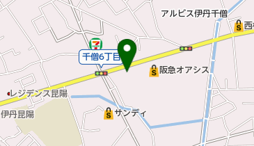 金比羅製麺伊丹昆陽店の地図画像