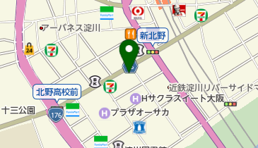 馬渕教室十三校の地図画像
