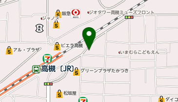 パソコン教室はな高槻駅前教室の地図画像