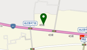 Audi枚方の地図画像