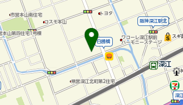 ナポリの窯甲南山手店の地図画像