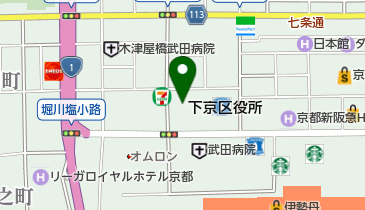 京都市役所 環境政策局 下京エコまちステーションの地図画像