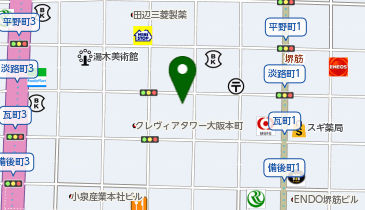 財団法人大阪毛織会館の地図画像