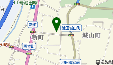 毎日新聞池田販売所の地図画像