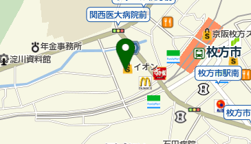 グリーンボックス枚方店の地図画像
