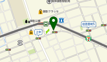 御影コンタクトレンズセンターの地図画像