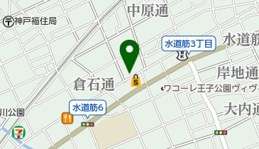 ナッツ水道筋店の地図画像