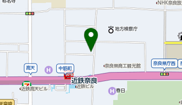 異邦人奈良三条通り店の地図画像