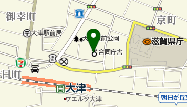 大津地方検察庁の地図画像