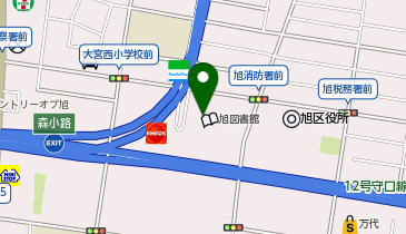 旭区民センターの地図画像