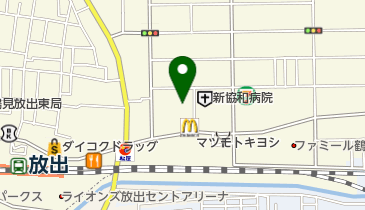 プラスワン放出店の地図画像