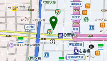 ヴォーグ学園心斎橋校の地図画像