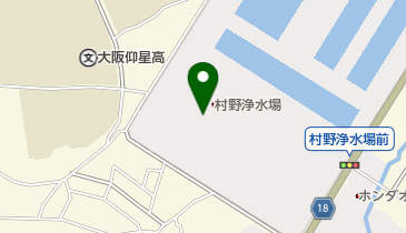 大阪広域水道企業団 村野浄水場の地図画像