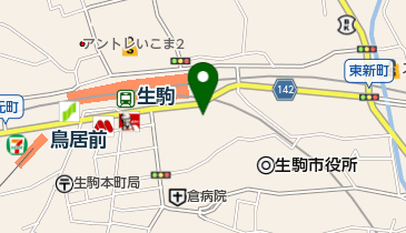 生駒市役所 健康課の地図画像