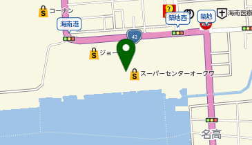 マミークリーニング海南店の地図画像