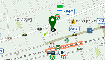 みなとのてんらんかい芦屋店の地図画像