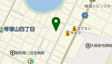 ケア・ブリッジ帝塚山の地図画像