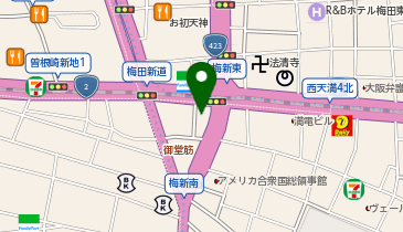 サンメンバーズ大阪梅田の地図画像