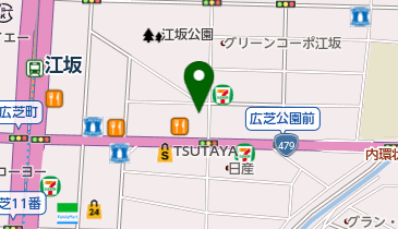 エルマートレイン江坂店の地図画像