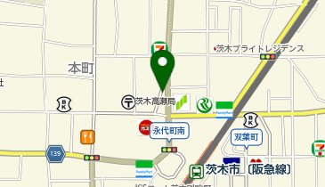 キッズ珠算会JR茨木教室の地図画像