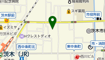茨木家庭女学院の地図画像