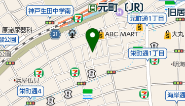 ベリティ加圧スタジオの地図画像