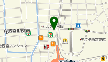 あすはな先生西宮北口教室の地図画像