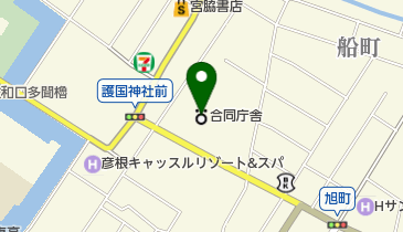 滋賀県消費生活センター相談電話の地図画像
