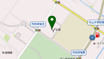 守山市役所 環境生活部 コミュニティ防災センターの地図画像