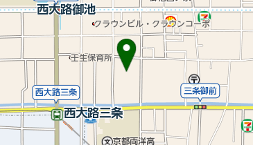 京都市 中京地域体育館の地図画像