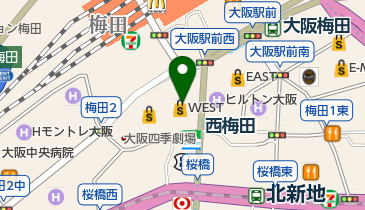 ノバレーゼ大阪の地図画像
