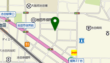 池田屋クリーニング店の地図画像