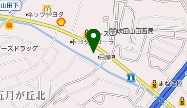 癒し処ゆるり吹田店の地図画像