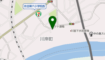 吹田市役所 事業課業務グループ・し尿の地図画像