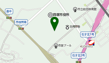 貝塚市役所 教育部 青少年教育課青少年センターの地図画像