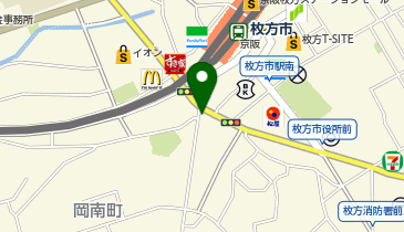 ECC外語学院枚方校の地図画像