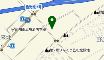 株式会社三共りんくう製品管理センターの地図画像