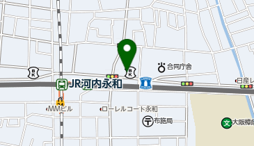 日本政策金融公庫 東大阪支店 国民生活事業 お申込相談の地図画像