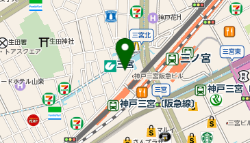 麻雀カボ神戸店の地図画像