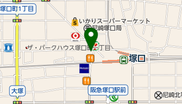 塚口アートスクールの地図画像