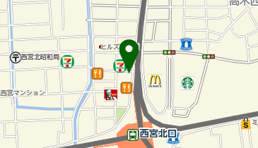 JTB関西トラベランド西宮北口店の地図画像
