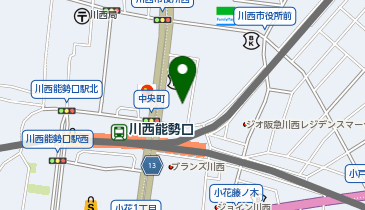 東急リバブル株式会社川西センターの地図画像