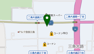 オーラッシュ奈良の地図画像