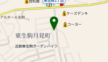 いろは本店東生駒店の地図画像